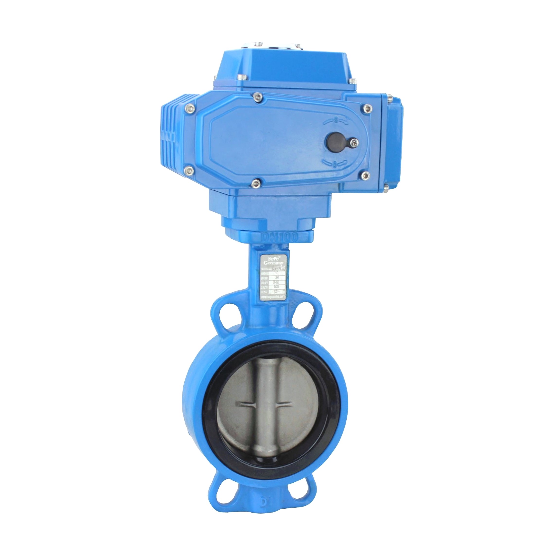 电动中线对夹蝶阀